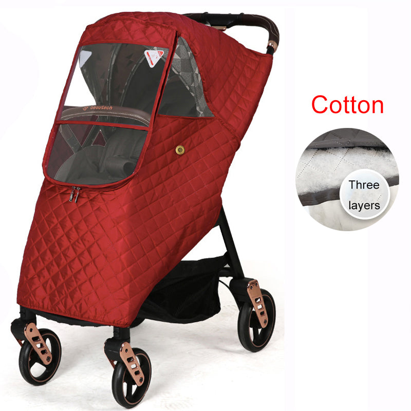 Stroller rain cover baby carriage wind cover umbrella car