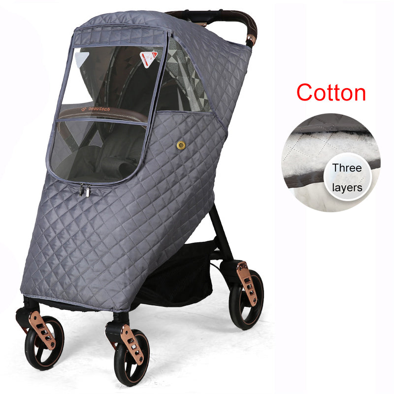 Stroller rain cover baby carriage wind cover umbrella car