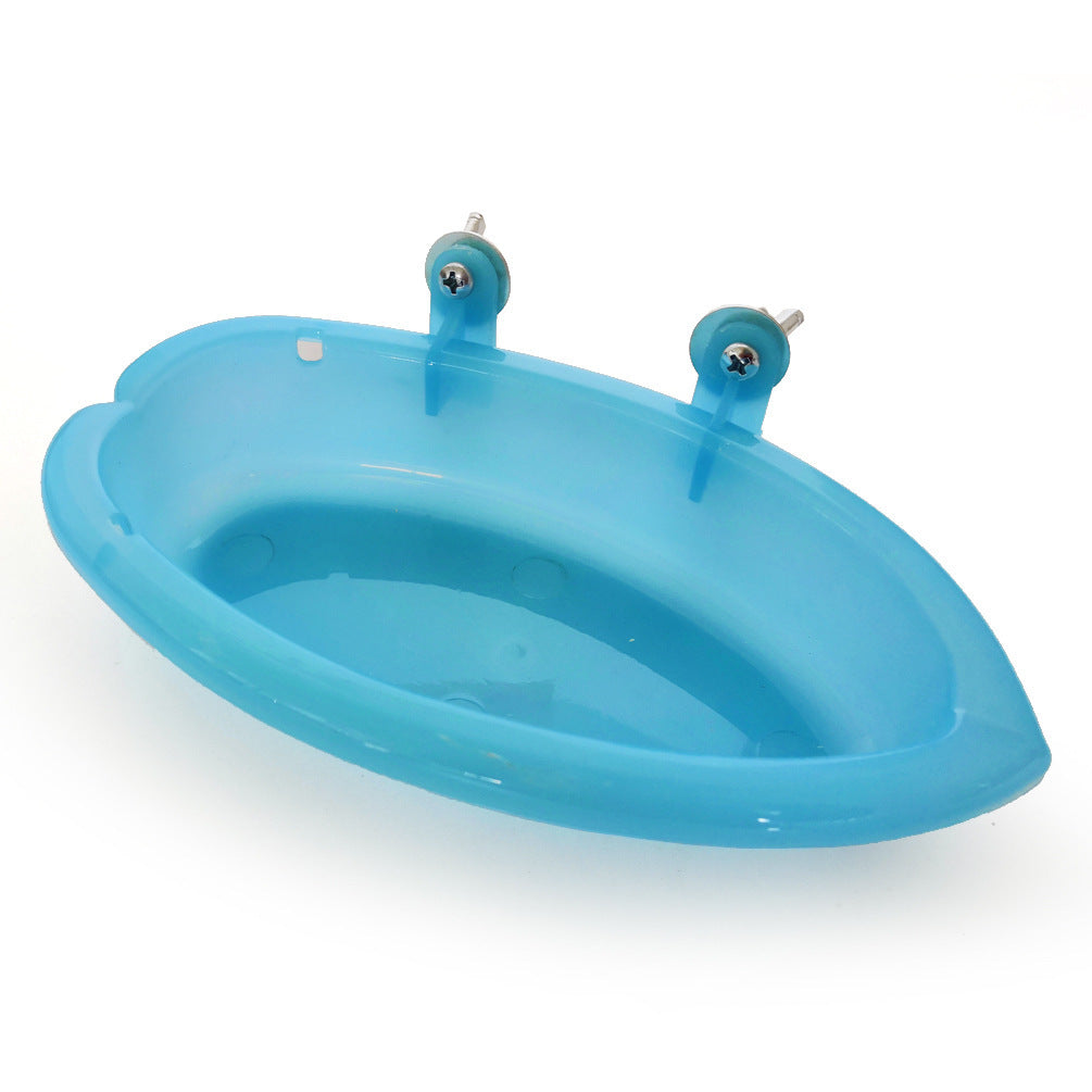 Small bird with mirror small parrot bath tub