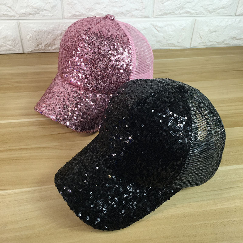 Women's Summer Sunshade Sequined Baseball Cap