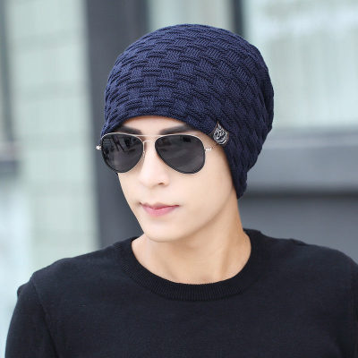 New style, cashmere and warm men's hat for autumn and winter outdoor knitted caps