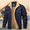 Autumn And Winter New Men's Jacket Hooded Fleece-lined Mid-length Overalls