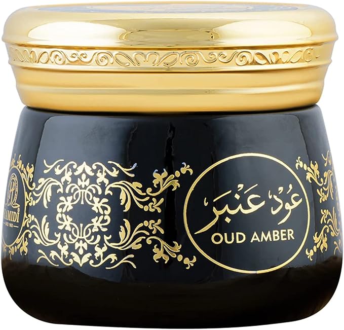 Hamidi Amber Muattar 100% Pure Oriental Oud Bakhoor 40 Grams Long Lasting Smoke-Free Aroma Refreshing Beauty of Nature