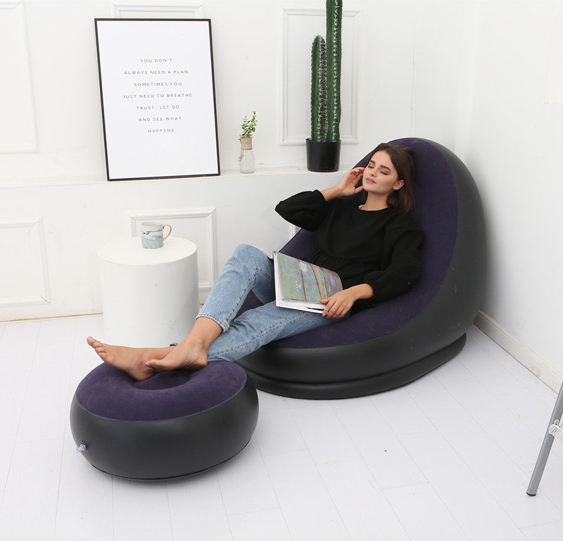 Lazy Bean Bag with Inflatable Folding Sofa