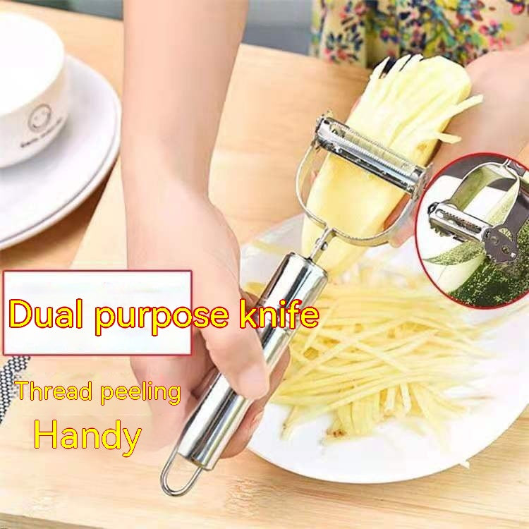 Kitchen Tools Three-piece Set Double-sided Dual-use Scraping Shredder Fruit Corer