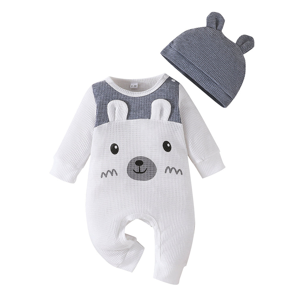 Long Sleeve Jumpsuit Hat Jumpsuit Children's Clothing