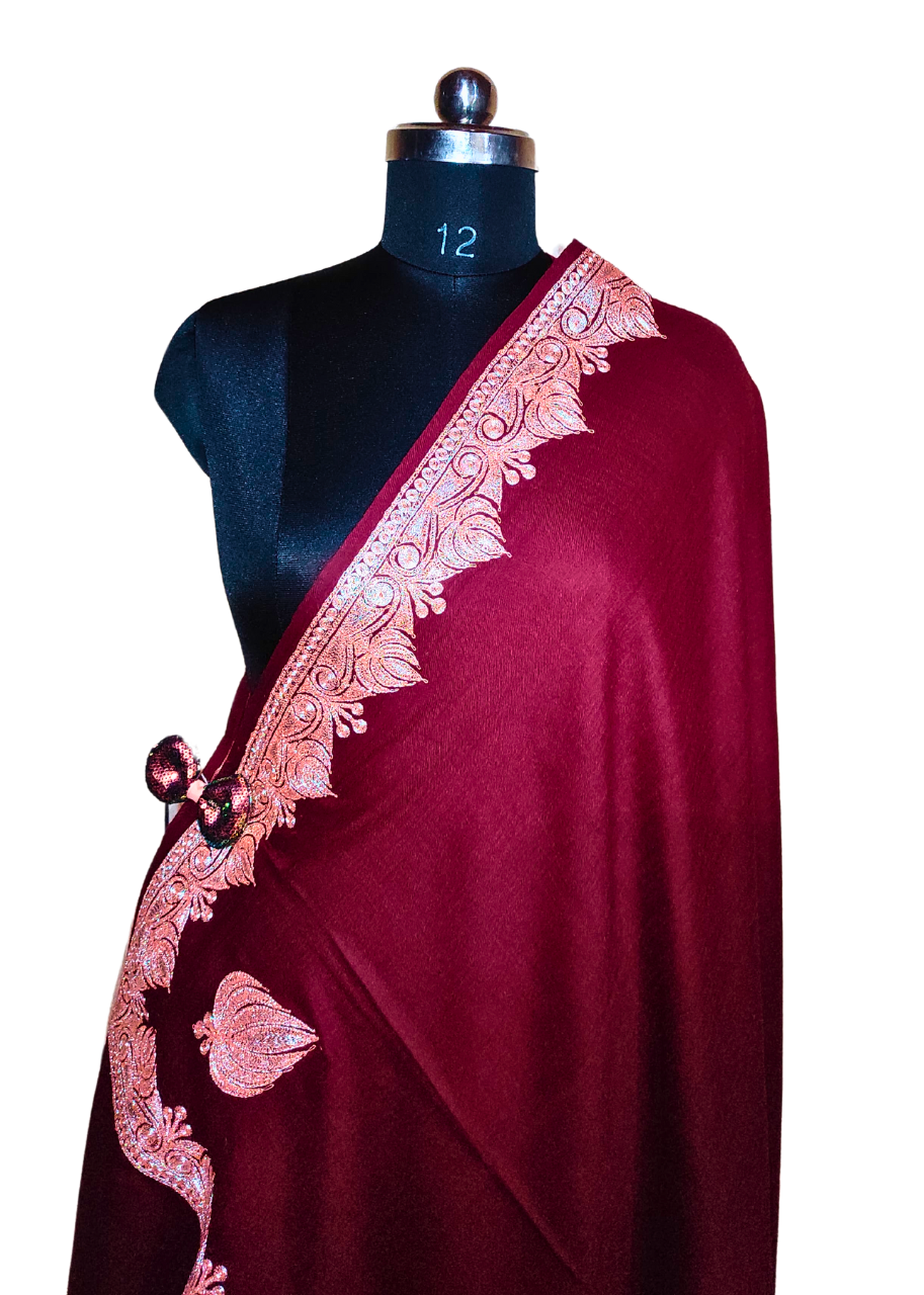 Kashmiri Teli Work Shawl