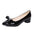 Shoes Small Pointed Bow Thick Heel Mid-heel Shoes Shallow Mouth