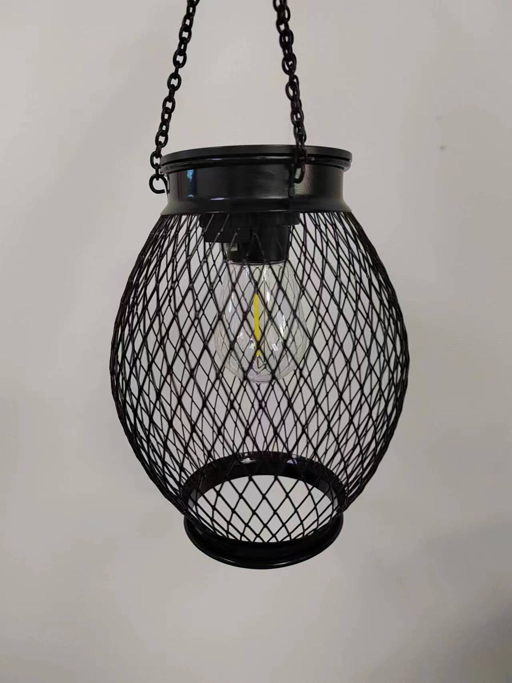 Fashion Simple Solar Garden Metal Hanging Lamp