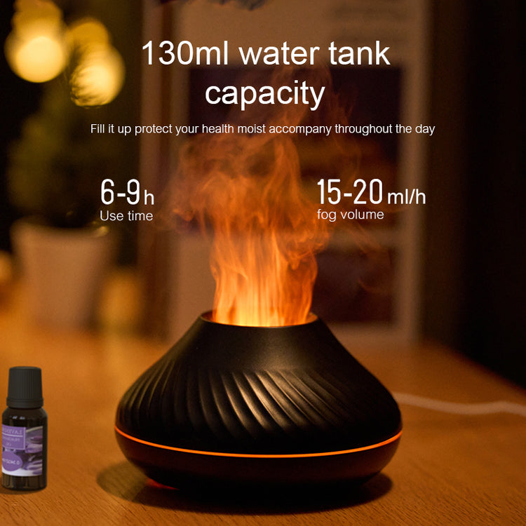 130ML Flame Humidifier Diffuser Aroma Essential Oil Fire Flame Aroma Diffuser