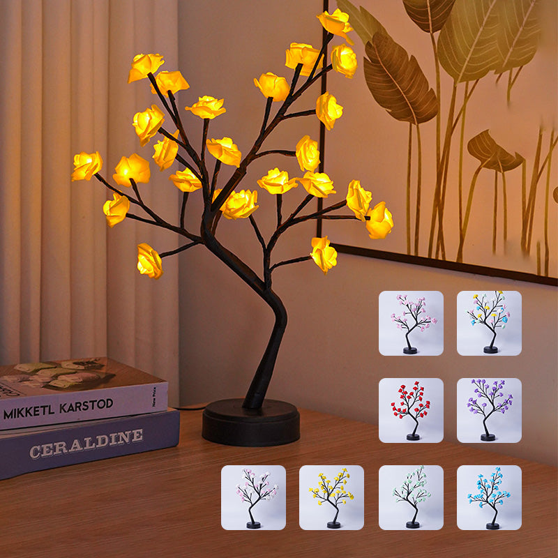 Table Lamp Flower Tree  Decoration, USB operated