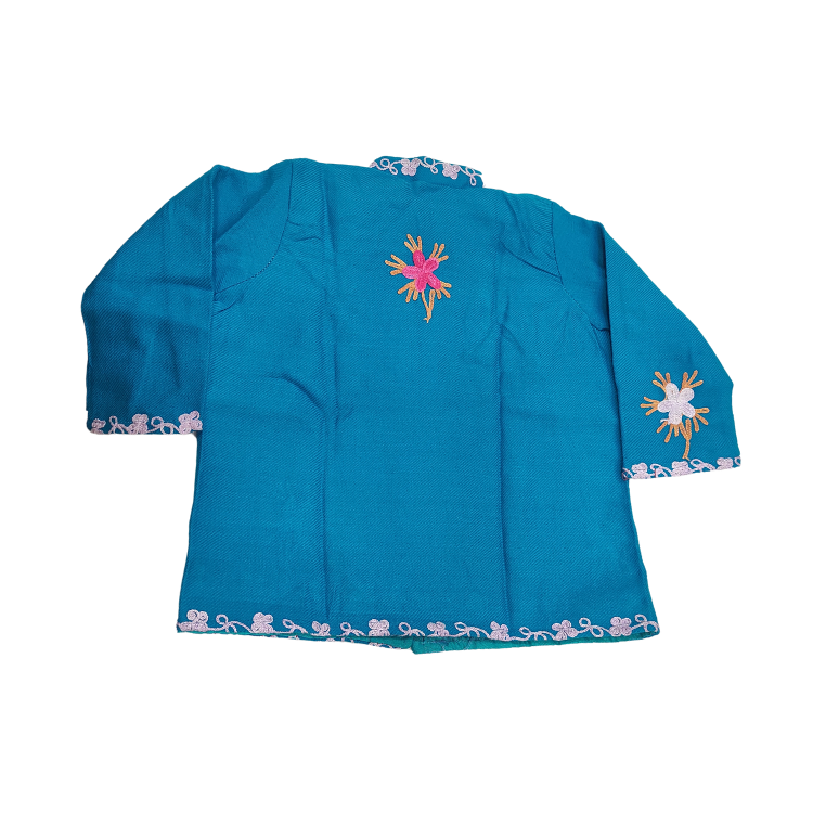 Kashmiri Kids Coat With Aari Work