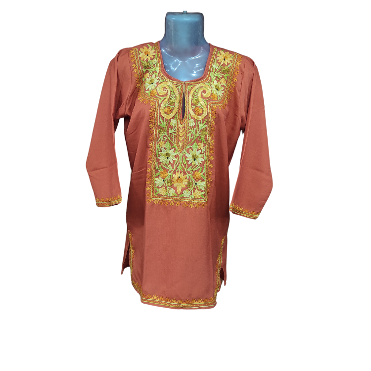 Kashmiri Short Kurti With Ari Work