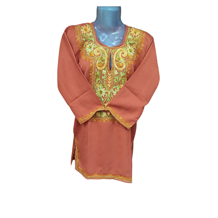 Kashmiri Short Kurti With Ari Work