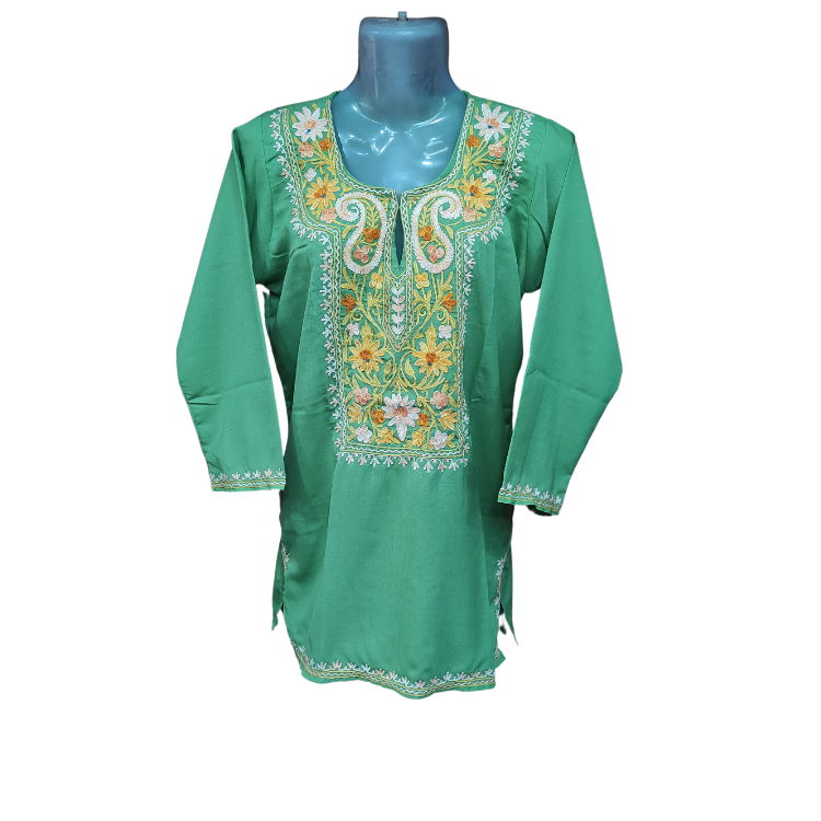 Kashmiri Short Kurti With Ari Work