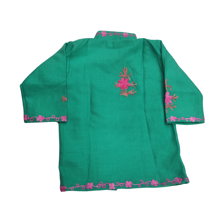 Kashmiri Kids Coat With Aari Work